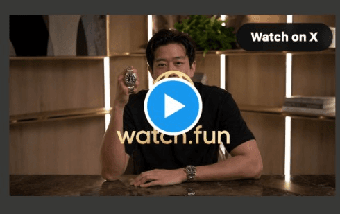 Watchdotfun launch on X